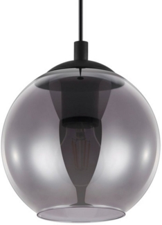 Eglo 98651 Rauchglas Pendelleuchte ARISCANI schwarz-transparent Ø20cm H:110cm