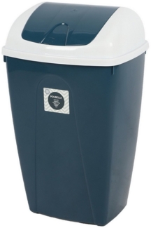 Urban Living Papierkorb 25 Liter Abfalleimer mit Schwenkdeckel Müll-Eimer, Schwingdeckel