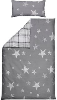 Erwin Müller Bettwäsche Wendebettwäsche Sparpaket 4-teilig, Baumwolle, Karo