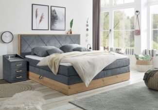 ED EXCITING DESIGN Boxspringbett Bellevue, inkl. Bettkasten, wahlweise mit Matratze und Topper