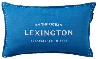 LEXINGTON Kissen Logo Linen/Cotton Blue/White (30x50) 12424111-5600-SH11