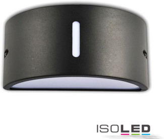 ISOLED Wandleuchte Up&Down 1xE27, IP54, anthrazit, exkl. Leuchtmittel