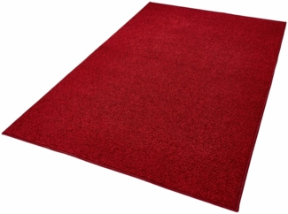 Kurzflor Teppich Pure Uni Rot - 160x240x1,3cm