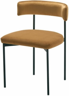 Selsey ‘Loanny’ Polsterstuhl, Samt, Kupferbraun