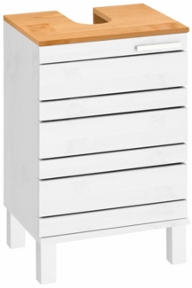 Home affaire Waschbeckenunterschrank JOSIE Breite 40 cm, aus Massivholz, Metallgriff, 1 Tür
