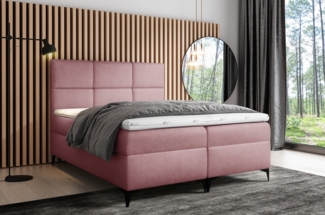 99rooms Ozzy Boxspringbett Velours 160x200 cm Lila