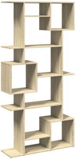 vidaXL Bücherregal Sonoma-Eiche 92x29x188 cm Holzwerkstoff 3310318