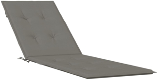 vidaXL Liegestuhl-Auflage Melange Dunkelgrau (75+105) x 50 x 4 cm Stoff 4002488