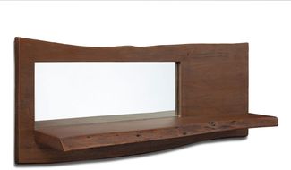 Wandregal Akazie 101x22x38 braun lackiert PURE ACACIA #807