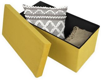 Urban Living Sitzbank faltbare Sitz- und Aufbewahrungsbox Box Sitzbox Bank Truhe, Stauraum und Sitzgelegenheit in Einem