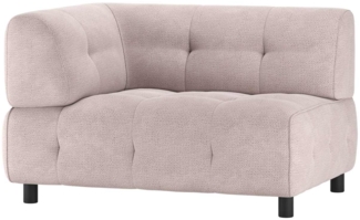 Modulsofa Louis aus Chenille Links, Rosa