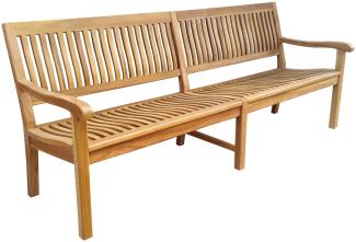 XXL Premium Teak Gartenbank Sitzbank Holzbank Teakbank Parkbank nachhaltig 200cm