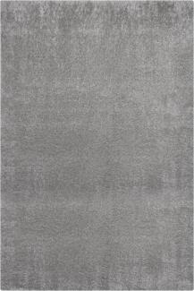 Kadima Design Hochflor-Teppich "Dovel" - Recyceltes Polyester - Nachhaltig & Weich. Farbe: Grau, 120x170 cm