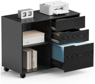 SURFOU Rollcontainer Schreibtisch Büromöbel Druckerschrank Büro Schrank, Schreibtisch Schrank auf Rollen Rollschrank Kommode mit Rollen