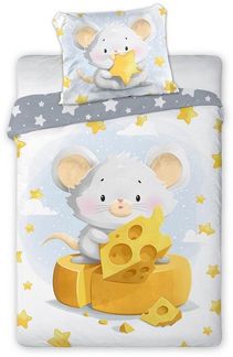 Maus Bettwäsche Babybettwäsche MAUS017 100x135 cm + 40x60 cm