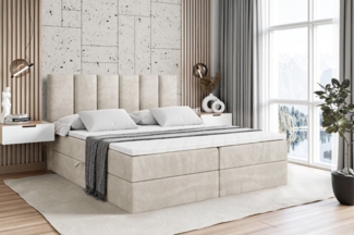 ALTDECOR Boxbett BOXI1 (Multipocket-Matratze H4, H3 Matratze Bonellfederung, Topper, Kopfteil)