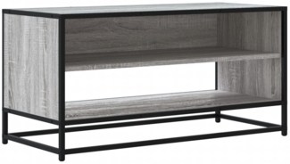 vidaXL TV-Schrank Grau Sonoma 91x40x46 cm Holzwerkstoff und Metall 848887