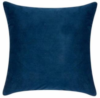 pad Kissenhülle Samt Elegance Marine Blau (40x40 cm) 10127-K80-4040