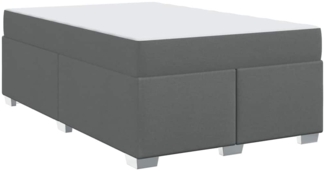 vidaXL Bettgestell Dunkelgrau 120 x 190 cm Stoff 3399174