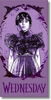 Wednesday Badetuch Wednesday Addams, Baumwolle, Mädchen Strandtuch 70 x 140 cm