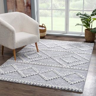 Carpet City Hochflor-Teppich Focus 3022, rechteckig, Höhe: 20 mm, Läufer, Boho, Hochtief-Muster/ 3D-Effekt, für Wohnzimmer, Schlafzimmer