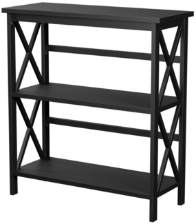 COSTWAY Konsolentisch, 3 Ebenen, schmal, Beistelltisch Holz, 79 x 32 x 86 cm