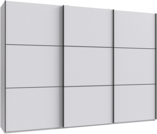 SCHWEBETÜRENSCHRANK 3-türig B300/H216/T65 cm inkl. Vollausstattung in Weiß