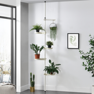 Pflanzregal 110-305 cm Teleskop Blumenregal [en. casa]