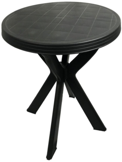 Gartentisch Balkontisch Bistrotisch Tisch rund Anthrazit Ø70xH72cm