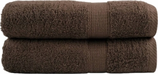 vidaXL Premium-Handtücher SOLUND 2 Stk. Braun 50x100 cm 600 g/m² 137233