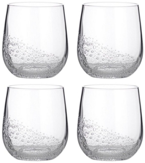 Broste Copenhagen Glas Broste Copenhagen 4er Set BUBBLE Trinkglas, Steingut