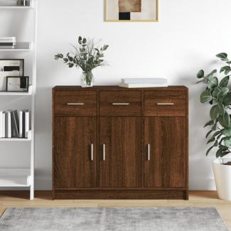 vidaXL Sideboard Braun Eichen-Optik 91x28x75 cm Holzwerkstoff 823015