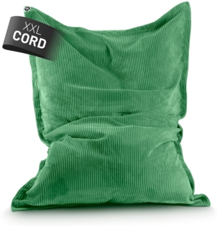 Lumaland Sitzsack Classic XXL Cord | Riesen Sitzsack XXL mit Softer Rippenstruktur – ideal zu Cord Sofa & Sessel Indoor Bean Bag für Wohnzimmer, Schlafzimmer & Co. - 380 L, 140x180 cm