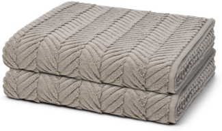 Ross Sensual Skin Zopf 2 tlg. Frottier-Set - 2 X Duschtuch (75 X 140cm) - 500 g/m2 - Flanell