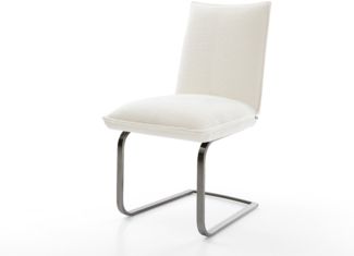 Freischwinger Lelio-Flex Bouclé Soft Beige Freischwinger flach Graphit Taschenfederkern