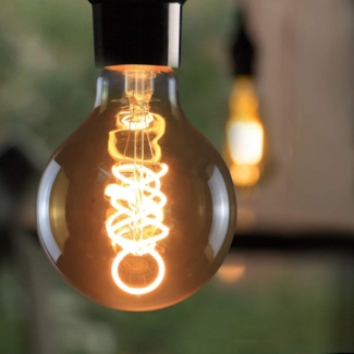 ZMH LED Edison Glühbirne Retro Kugel Glühbirne 4W G80 Dekorative Globe Lampen Warmweiß 2200K LED