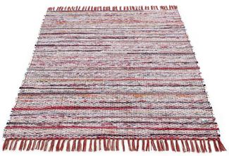 carpetfine Teppich Kelim Chindi, Wendeteppich, rechteckig, Höhe: 6 mm, handgewebt, Fleckerlteppich mit Fransen, auch vielen in Läufergrößen