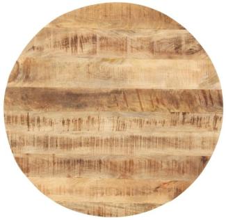 vidaXL Tischplatte Massivholz Mango Rund 25-27 mm 70 cm 286007