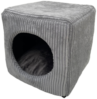 Lebon Katzenhöhle Cubo 40 x 40 cm silber