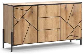 Kommode Hatto Eiche 124 x 69.6 cm Vicco