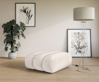 LeGer Home by Lena Gercke Polsterhocker Priya Sitzhocker, moderne Steppung, auch in Bouclé, gemütlich und modern, Maße B/T/H: 90/106/46 cm