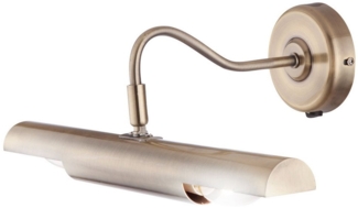 GLOBO LIGHTING Wandleuchte, Leuchtmittel nicht inklusive, Wandlampe Messing Wandleuchte Innen beweglich Schlafzimmer Lampe