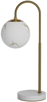 By Rydéns 4024620-5000 Tischleuchte Bellagio Messing Weiß H60cm