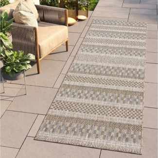 Tapiso Küchenläufer MELISSA, rechteckig, Höhe: 6 mm, Outdoor Indoor Modern Wetterfest UV-beständig Balkon Terrasse