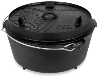 Petromax Feuertopf ft12 mit Füßen 10,8 Liter Gusseisen 42 x 24 x 36,8 cm Dutch Oven