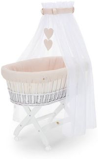 FabiMax Stubenwagen weiß lackiert, Komplettset