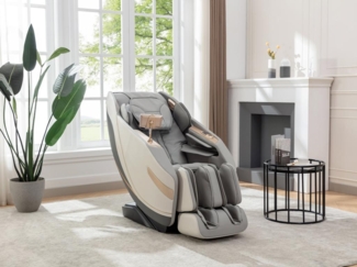 Vente-unique - Massagesessel - Kunstleder - Zero-Gravity-System - Grau - MOWATA