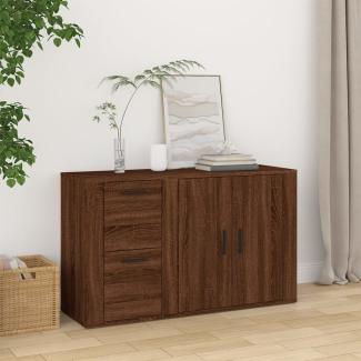 vidaXL Sideboard Braun Eichen-Optik 100x33x59,5 cm Holzwerkstoff 821003