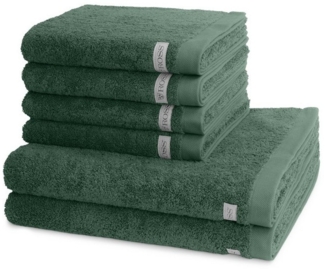 Ross Sinfonie 6 tlg. Frottier-Set - 4 X Handtuch (50 X 100cm), 2 X Duschtuch (70 X 140cm) - 500 g/m2 - Tanne