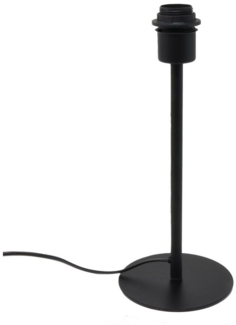 B&S Tischleuchte Lampenfuß Metall schwarz matt H 35 cm für E27 max 40 Watt